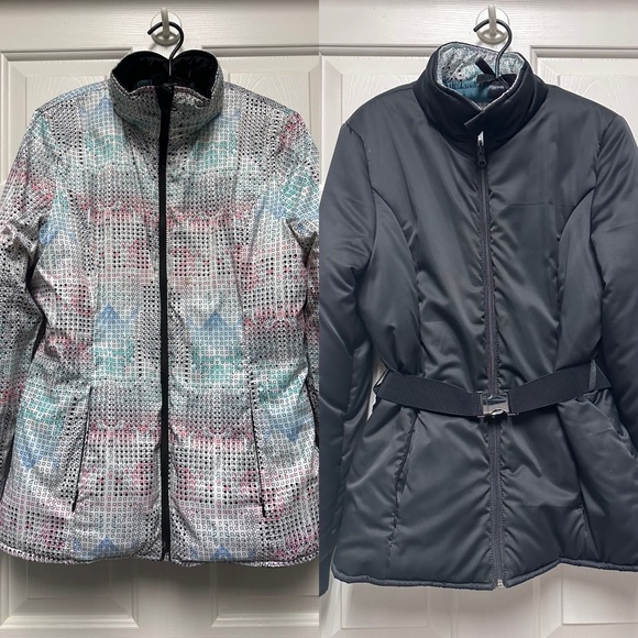 Fabletics Reversible Like New Puffer Jacket with Belt. Size Medium - Picture 2 of 16